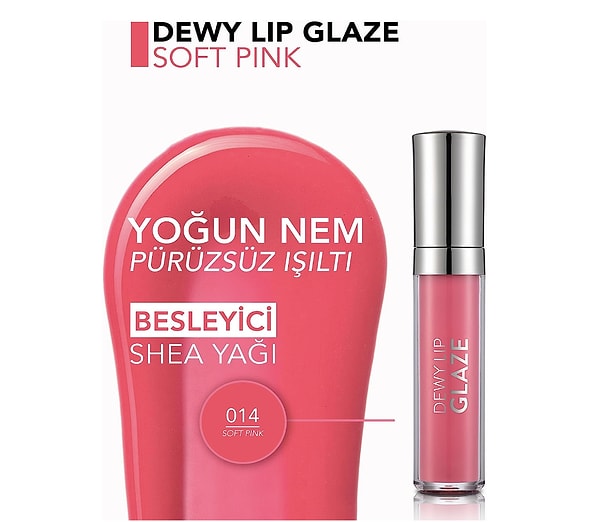 Flormar Dudak Parlatıcısı- Dewy Lip Glaze Soft Pink