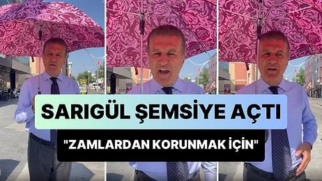 Mustafa Sarıgül, 'Zam Yağmurlarından Korunmak İçin' Şemsiye Açtı: 'Bu Gençlerin Telefonlarından Ne İstediniz?'