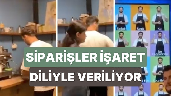 Baristaları İşitme Engelli Olduğu İçin Siparişlerin İşaret Dliyle Verildiği Kafe Sosyal Medyada Beğeni Topladı