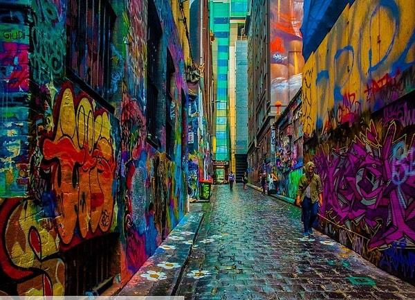 15. Birçok Sanatçı- Hosier Lane/Blender Lane - Melbourne