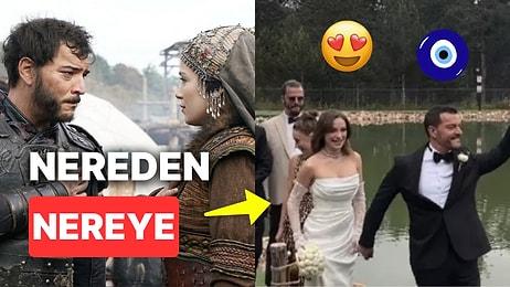 Kuruluş Osman Setinde Rol İcabı Başlayan Aşk Gerçek Oldu: Çağrı Şensoy ve Buse Arslan Evlendi!