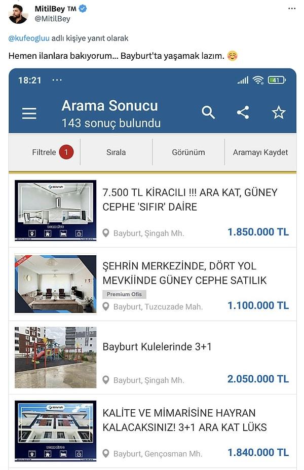 Bayburt'ta satılık ev fiyatları 👇
