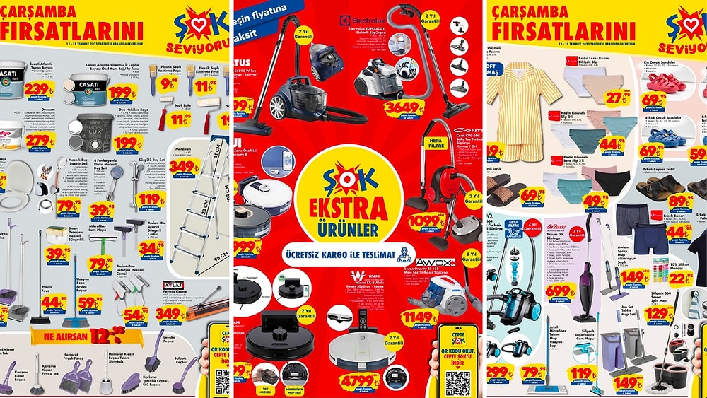ŞOK'a Elektrikli Süpürge Modelleri Geliyor! 12 Temmuz 2023 ŞOK Aktüel Ürünler Kataloğu