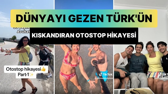 Otostop Çekerken Yanlarına Gelen Kadın ve Otostop Çektiği Kişi ile Tatil Yapan Türkler Acayip Kıskandırdı