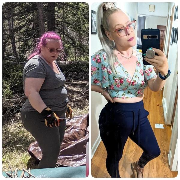 6. "2 yıl ve 50 kilo sonra sonunda kilo verme yolculuğumu sonlandırıyorum!"