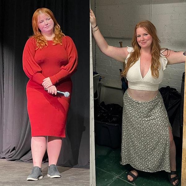 7. "15 kilo verdikten sonra sonunda bir değişim görüyor gibi hissediyorum!"
