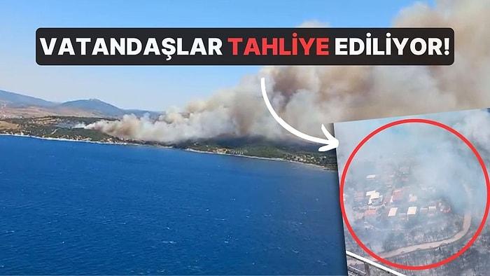 İzmir'de İki Farklı Noktada Orman Yangını: Vatandaşlar Tahliye Ediliyor!