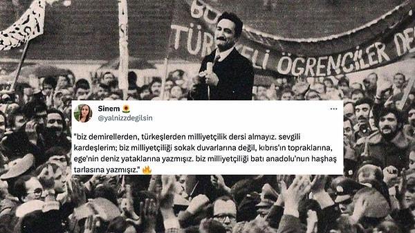 Karaoğlan lakabıyla tanınan eski Başbakan Bülent Ecevit'in bir sözü: