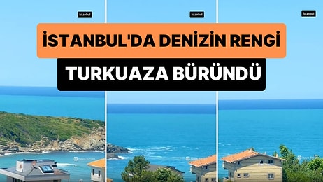 Beklenen Plankton Patlaması Gerçekleşti: İstanbul'da Denizin Rengi Turkuaza Döndü