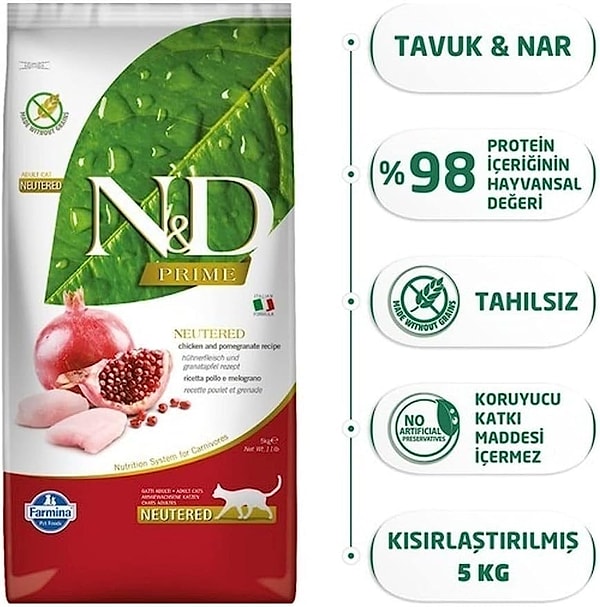 6. N&D Prime Kuru Kedi Maması