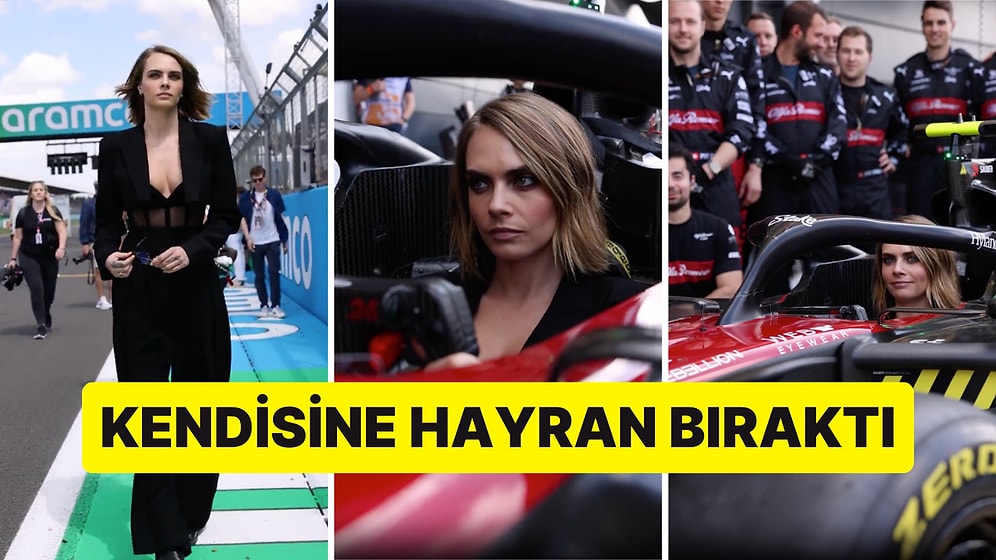 Formula 1 Takımı Alfa Romeo ile Bir Gün Geçiren Cara Delevingne Hayranlarını Büyüledi