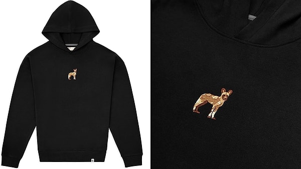 1. WWF - Unisex Afrika Yaban Köpeği Hoodie