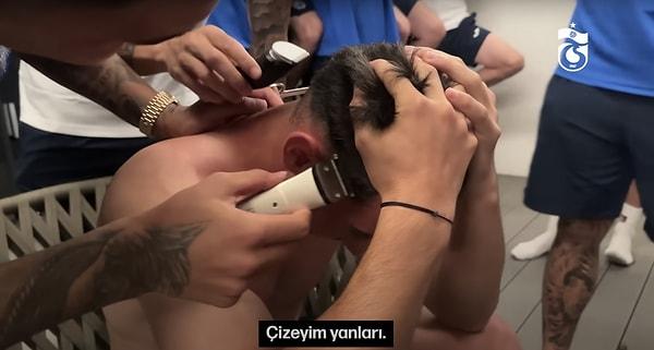 Alt yapıdan yükselen bazı Trabzonsporlu futbolcuların saçlarını kestirmek istememesi dikkatlerden kaçmadı.