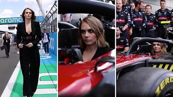 1. Formula 1'de Britanya Grand Prix'sinde padokta yer alan Cara Delevingne, Alfa Romeo takımıyla bir gün geçirdi. Alfa Romeo ile hem Formula 1 aracını hem de pisti keşfede güzel oyuncu Cara Delevingne'in görüntüleri sosyal medyada viral oldu!