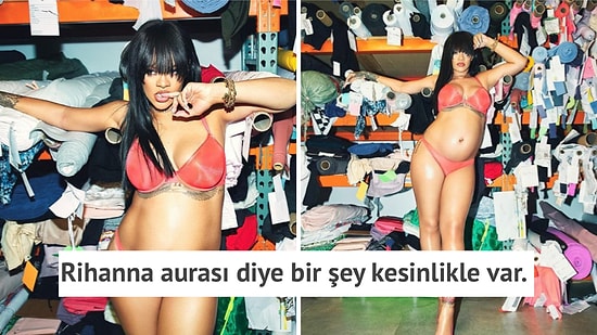 Rihanna, Karnı Burnunda Savage X Fenty Markası İçin Yaptığı Çekimlerle Ortalığı Yangın Yerine Çevirdi