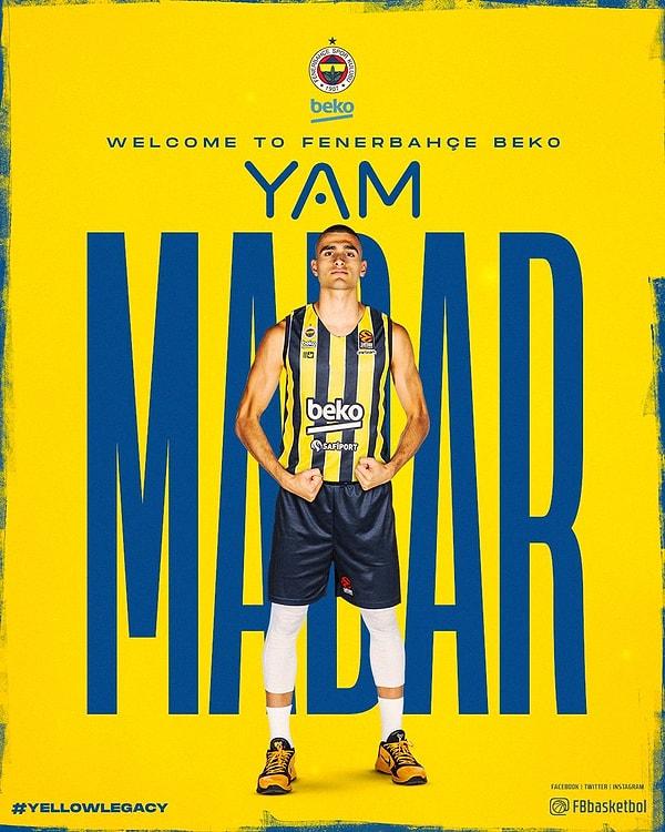 2. Fenerbahçe Beko, geçtiğimiz sezon Partizan forması giyen 23 yaşındaki oyun kurucu Yam Madar ile 2+1 yıllık anlaşmaya vardı.