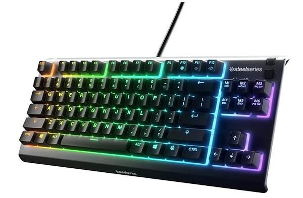8. Bilgisayar oyunları ve teknoloji dünyasının gözde markalarından biri olan Steelseries'in Apex 3 TKL klavyesi indirime gidiyor!