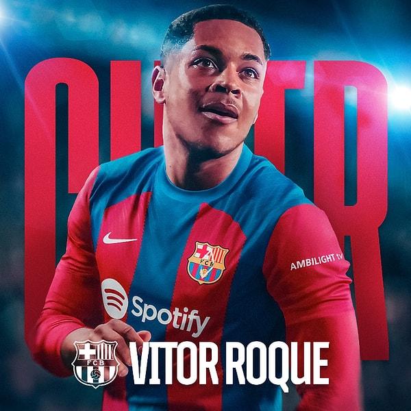 9. Barcelona, Athletico Paranaense forması giyen 18 yaşındaki santrfor Vitor Roque'yi kadrosuna kattığını açıkladı.