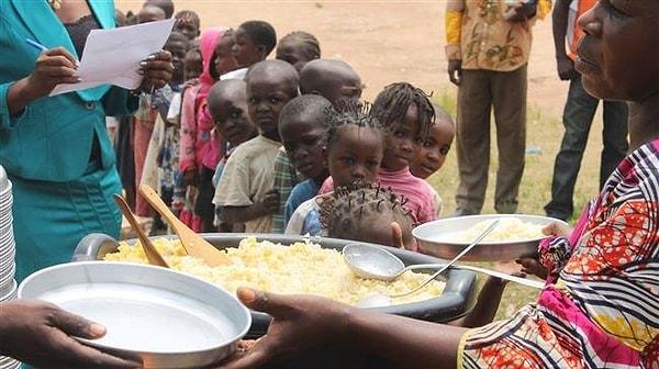 Orta Afrika Cumhuriyeti ise kişi başına günlük kalori oranında 1600 ile dünyadaki en düşük kalori tüketimine sahip ülke oldu.