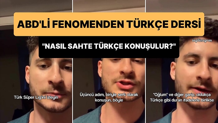 ABD'li Fenomenden 'Nasıl Sahte Türkçe Konuşulur?' Paylaşımı