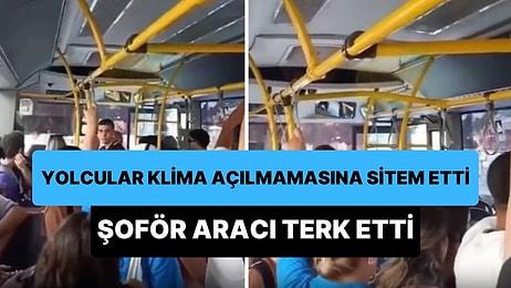 Antalya'da Yolcular Klima Açılmamasına Sitem Edince Otobüs Şoförü Aracı Terk Etti