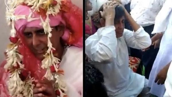 Hindistan'ın Bihar eyaletinde yaşanan olayda, perukla nikah mamasına oturan damat kel olduğu ortaya çıkınca kızın ailesi tarafından dövüldü.