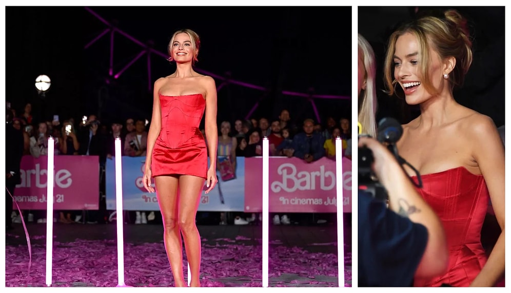 Margot Robbie Stuns in Turkish Designer Dilara Findikoglu at the ‘Barbie’ VIP London Photocall