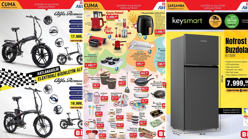 BİM'e Çeyiz Paketi Geliyor! 18 - 21 Temmuz 2023 BİM Aktüel Ürünler İndirim Kataloğu