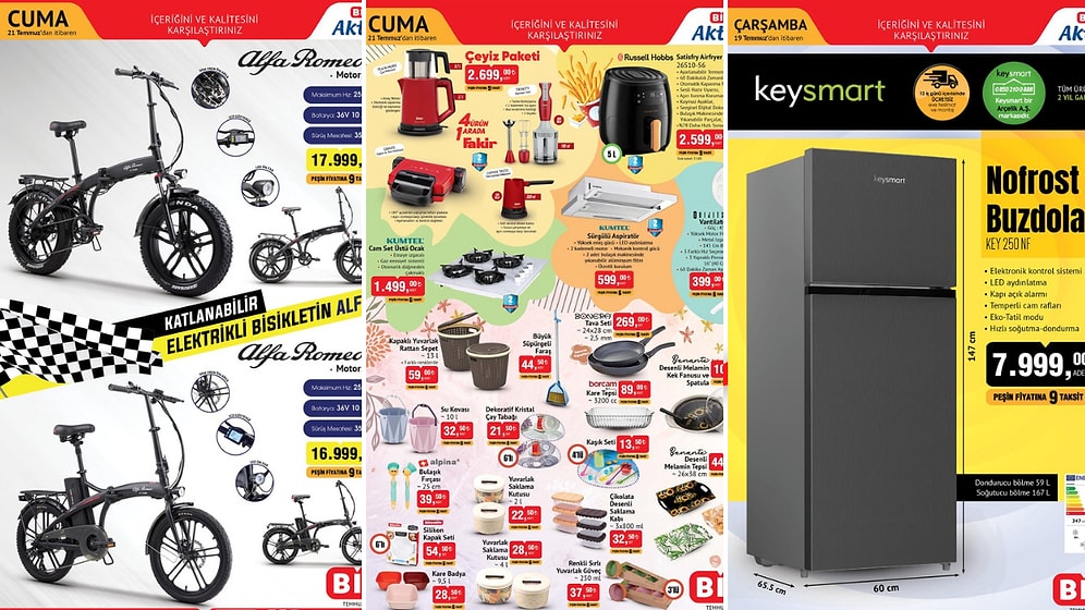 BİM'e Çeyiz Paketi Geliyor! 18 - 21 Temmuz 2023 BİM Aktüel Ürünler İndirim Kataloğu