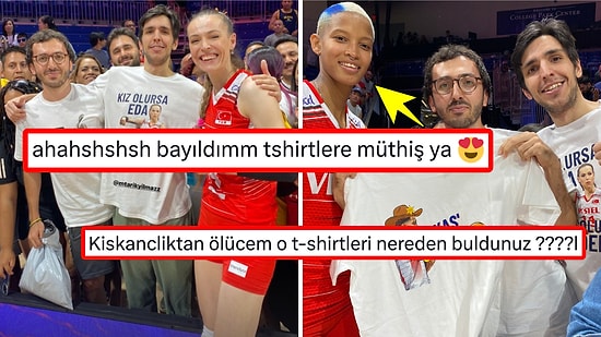 Eda Erdem, Melissa Vargas ve Gizem Örge'ye Özel Tişört Bastıran Taraftarlar Gününüzü Güzelleştirecek