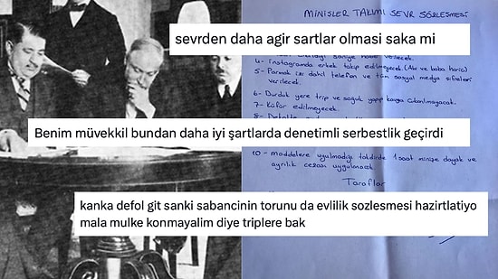 Kız Arkadaşına Sevr Kadar Ağır Maddeli Sevgililik Sözleşmesi İmzalatan Erkek Sosyal Medyayı Ayağa Kaldırdı