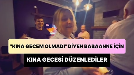 'Kına Gecem Olmadı' Diyen Babaanne İçin Tüm Aile Toplanıp Kına Gecesi Düzenledi