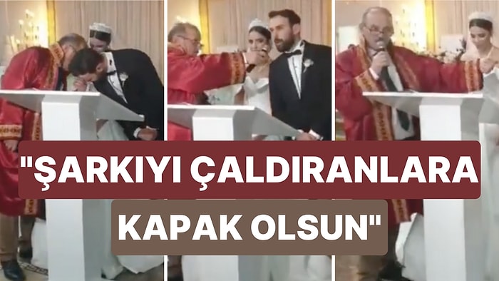 Damadın Arkadaşları Nikahta 'Son Pişmanlık Neye Yarar' Şarkısını Çaldırınca Nikah Memurundan Cevap Gecikmedi