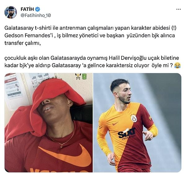 Galatasaraylılar ise Gedson Fernandes örneğini verdiler.