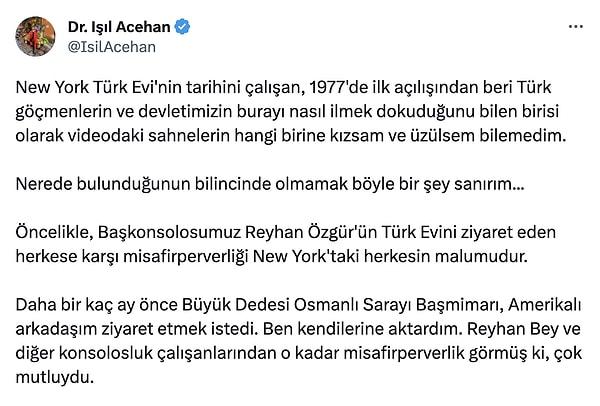 ABD-Türkiye ilişkileri hakkında çalışan tarihçi Dr. Işıl Acehan, Martı'nın CEO'su Oğuz Alper Öktem'e tepki gösterdi.
