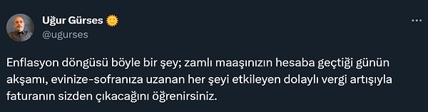 Uzun süre daha maaş zamlarının yüksek olsa da ürünlere yetişemeyeceği anlaşılıyordu.