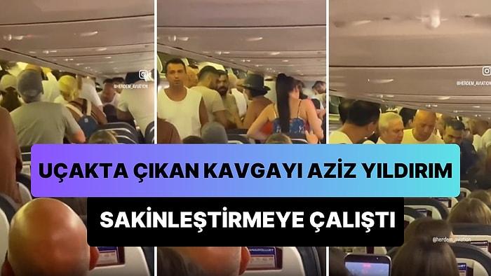 Aziz Yıldırım, Bodrum - İstanbul Uçağında Çıkan Tartışmada Yolcuları Sakinleştirmeye Çalıştı