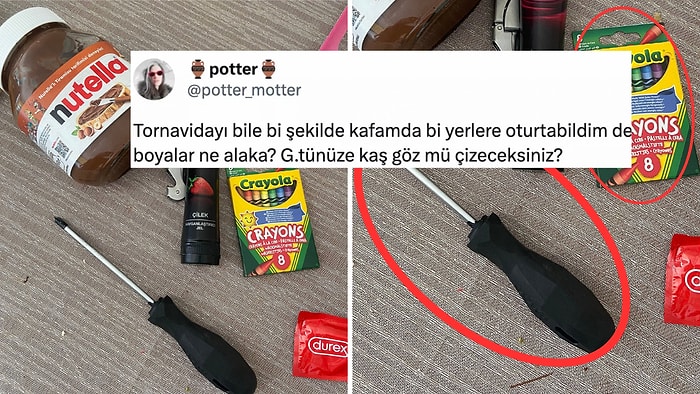 Manitasıyla Fantezi Yapacağını İma Eden Kadının Kullanacağı Alet Edevatı Görenlerin Kafası Çok Karıştı