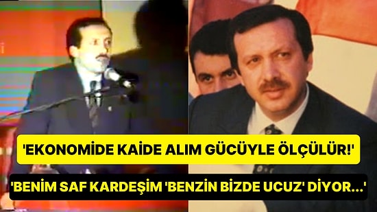 'Saf Olma Kendine Gel': Erdoğan'ın 1989'da Yaptığı 'Akaryakıt Mukayesesi' Eleştirisi Yeniden Gündeme Geldi!