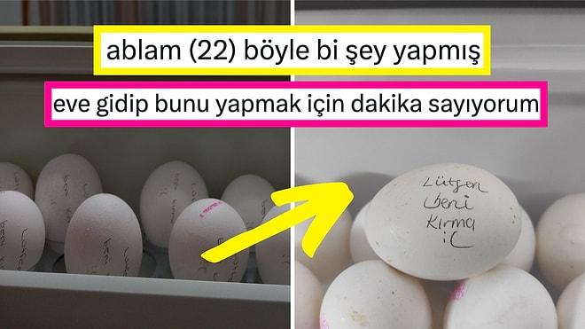 Dolaptaki Yumurtaların Üzerine Teker Teker Hüzünlü Mesajlar Yazan Kişi Goygoy Malzemesi Oldu