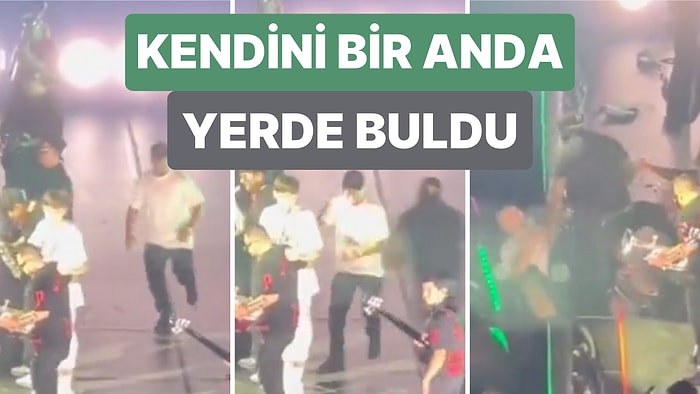 Rapçi Peso Pluma Sahnede Şarkı Söylerken Ona Doğru Koşan Bir Hayranı Güvenliğin Şiddetli Engeline Takıldı