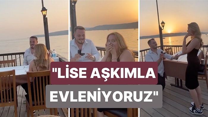 Liseden Beri Birlikte Olan Çiftin İçinizi Isıtacak Evlilik Teklifi Anları