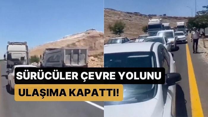 Şanlıurfa'da Akaryakıt Zammı Protestosu: Sürücüler Çevre Yolunu Ulaşıma Kapattı!