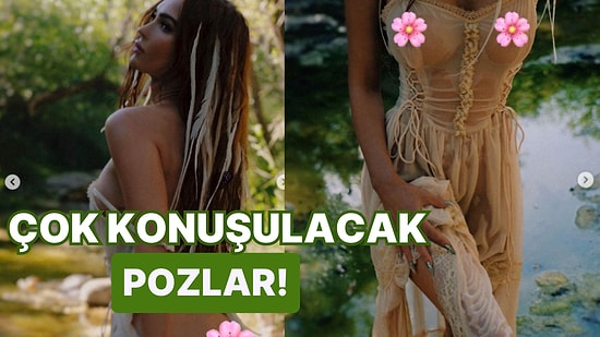 Megan Fox'un Bir Orman Perisi Edasıyla Çekildiği Cesur Pozları Nefesleri Kesti!