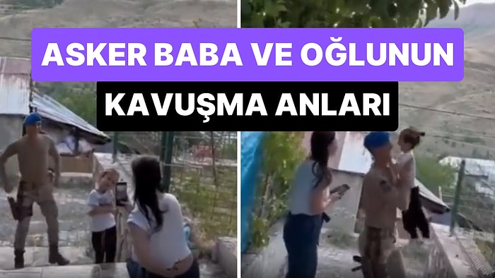 45 Gün Sonra Asker Babasına Kavuşan Çocuğun O Anlarını İzlerken Gözlerinizden Kalpler Fışkıracak