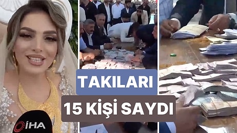 Van'da Gerçekleşen Bir Aşiret Düğününde 6 Milyon Değerinde Takı Takıldı Paraları ise 15 Kişi Birden Saydı