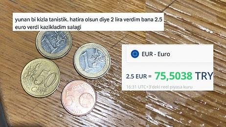 Bir Yunan'dan Hatıra Parası Alarak 75 Lira Kâra Geçen Twitter Kullanıcısına Gelen Yorumlar