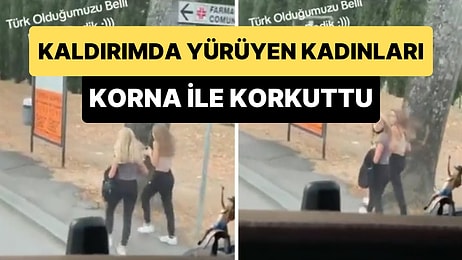 İtalya'da Kaldırımda Yürüyen Kadınları Korna ile Korkutan Türk Şoför: 'Türk Olduğumuzu Belli Edelim Dedik'