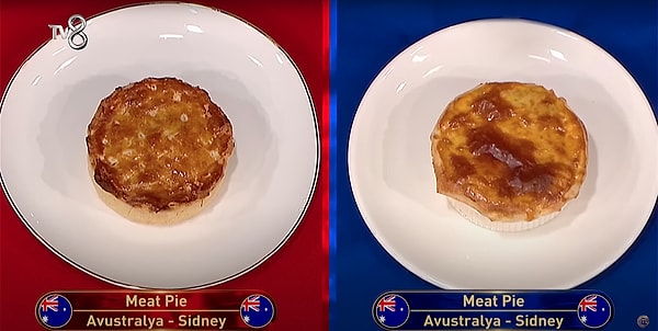 Avusturalya yerel lezzeti olan Meat Pie, özellikle de orada şeflik yapan Somer Şef'in adeta kırmızı çizgisiydi. Bu yüzden Esra yemeği kalıbın içinde sununca Somer Şef şaşkına döndü.
