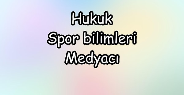 Senin yatkın olduğun meslek grupları;👇